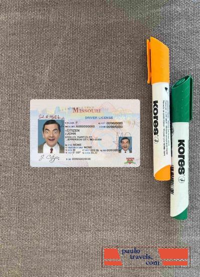 USA Missouri DL photolook FRONT PSD template